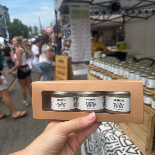 nut butter tasting flight - 3 jars