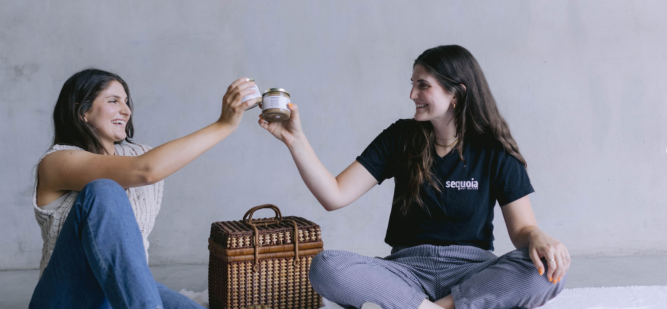 Owner & Maker of Sequoia Nut Butter - Samantha Grant (right)
Nut Butter Connoisseur/ Pro Taste Tester - twin sister to owner Hallie Grant (left)