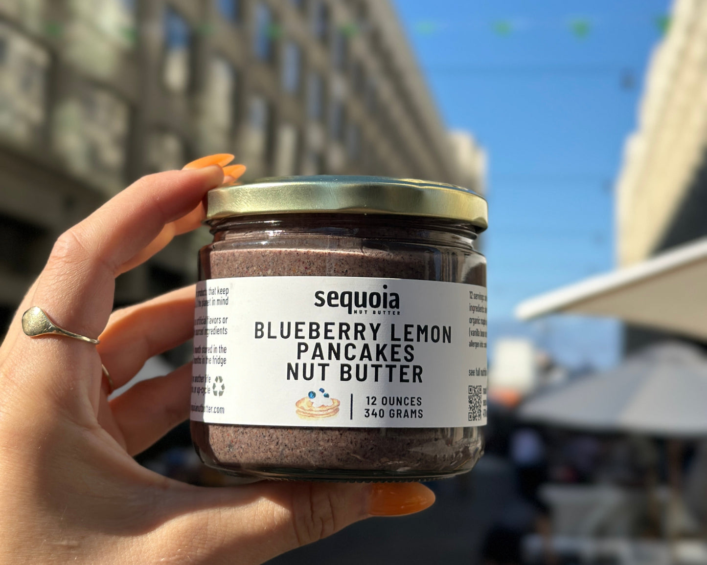 blueberry lemon pancakes nut butter