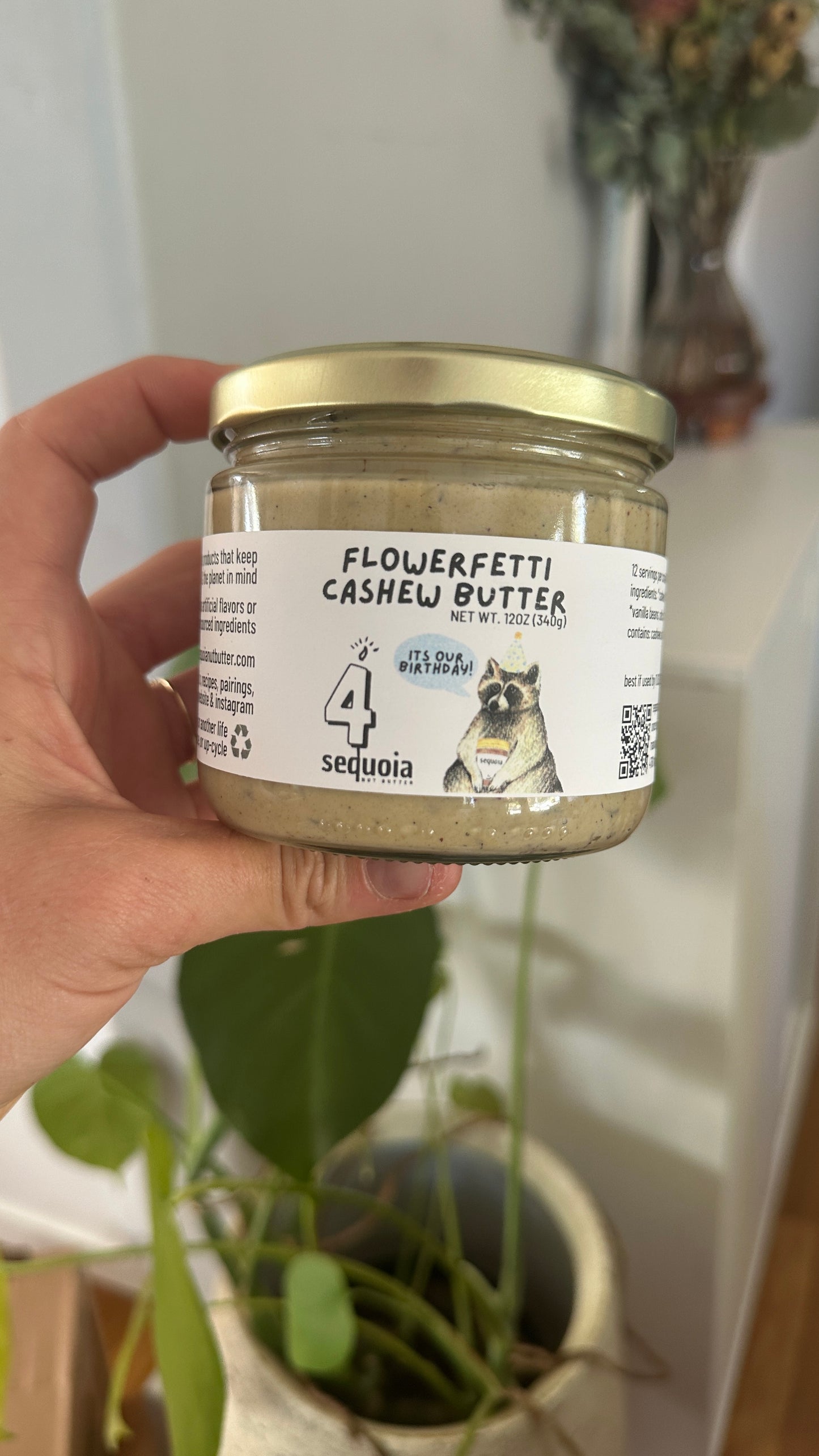 flowerfetti cashew butter | sequoia turns 4 !!