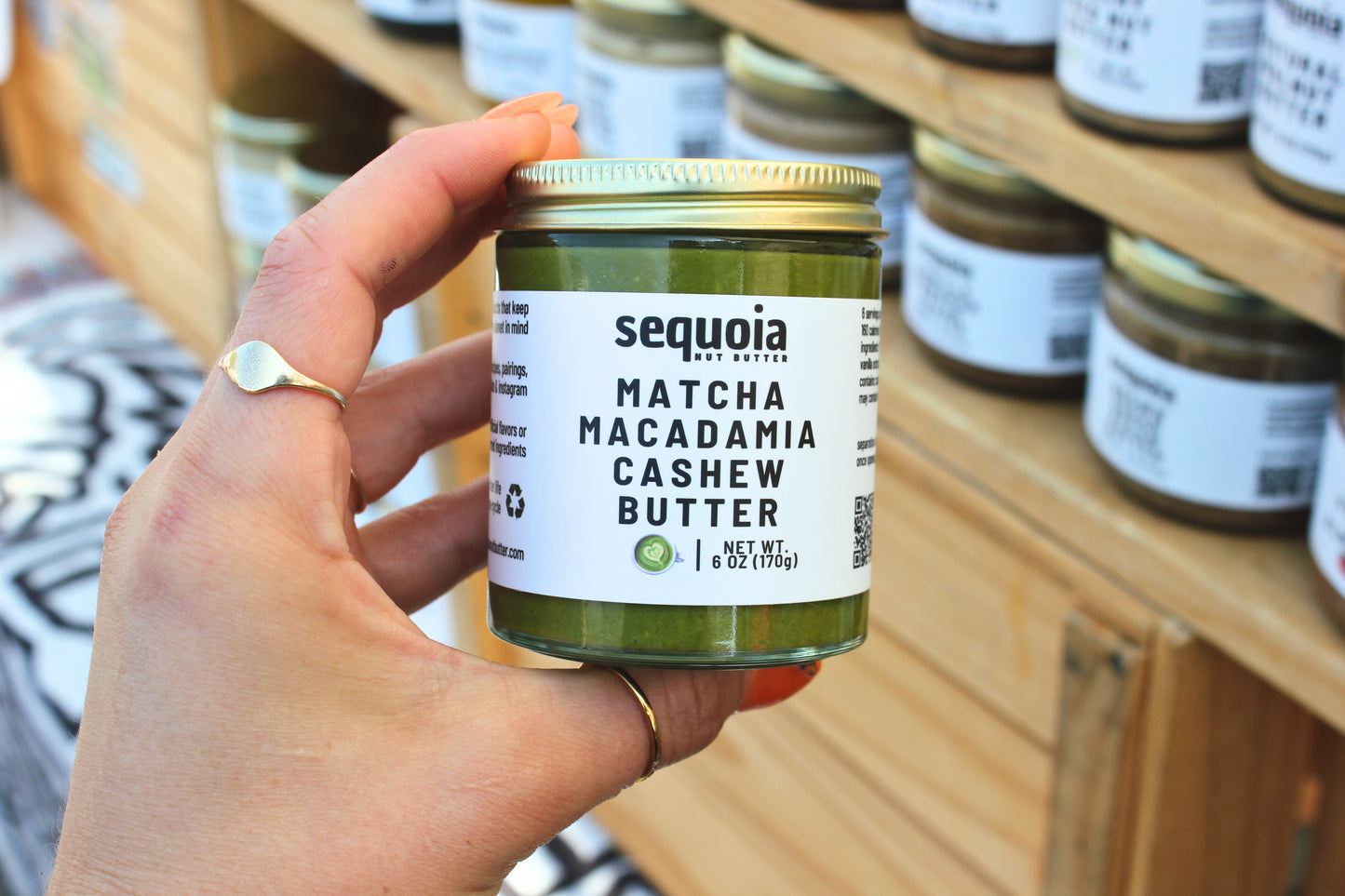 6oz jar matcha macadamia cashew butter