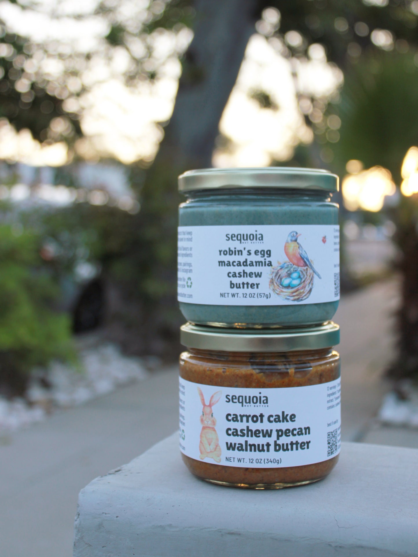 robins egg / blue frost macadamia cashew butter