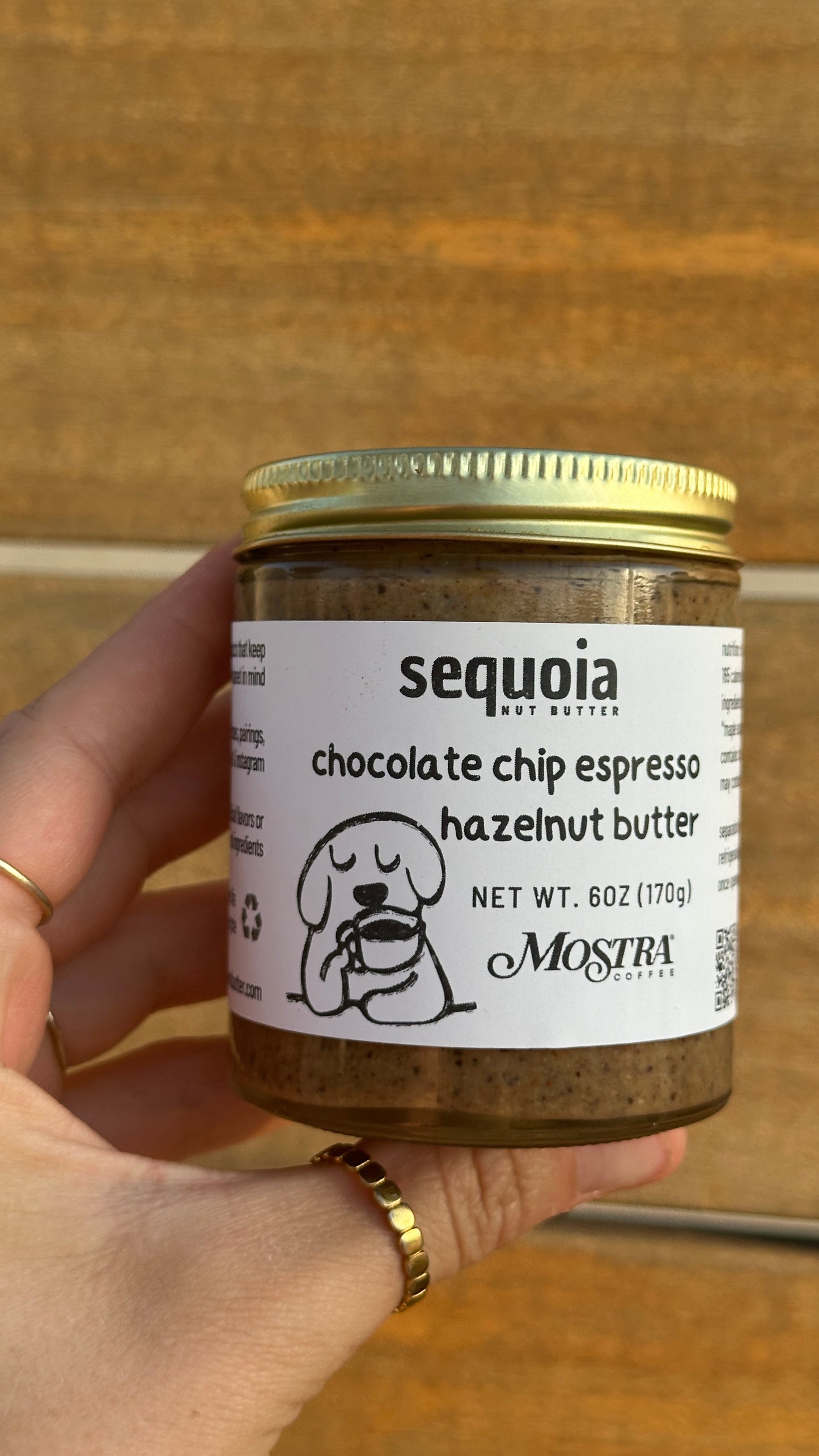 chocolate chip espresso hazelnut butter