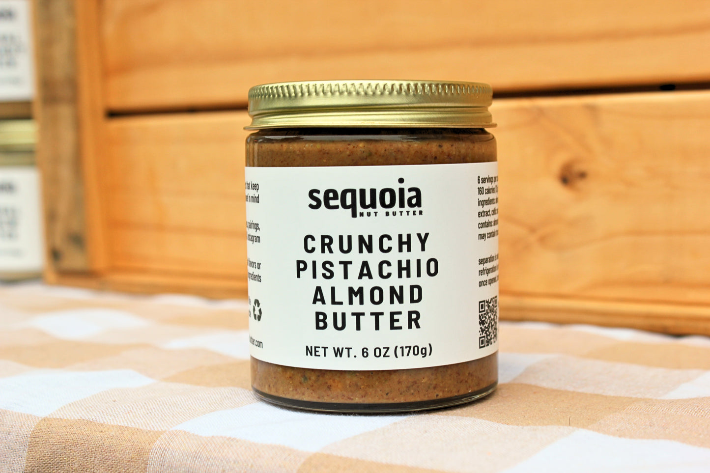 apple's bestie = nut butter
Our crunchy pistachio almond butter, is made with a blend of roasted almonds & pistachios + date sugar + pure vanilla extract + Celtic sea salt. Perfectly paired with bread, banana, apples, yogurt, ice cream, or enjoying straight from the jar! Order now from Sequoia Nut Butter.