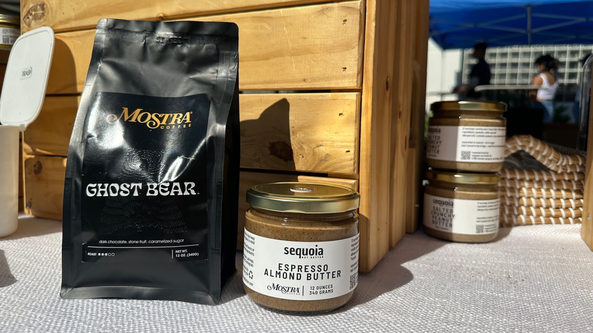 Our espresso almond butter is crafted with premium California-grown almonds, organic maple sugar, and bold Mostra Coffee Ghost Bear espresso beans. Infused with pure vanilla and a touch of celtic sea salt, this creamy spread offers rich, nutty flavors with deep espresso notes and a hint of sweetness. Perfect for toast, smoothies, oatmeal, or straight from the jar. No added oils or refined sugars—just pure, energizing goodness. Order now from Sequoia Nut Butter!