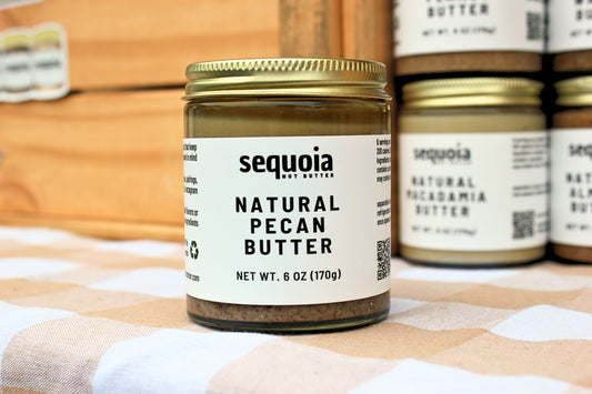 natural pecan butter - 6oz medium jar