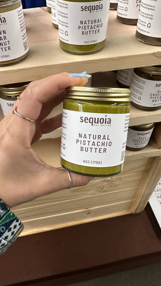 Our natural pistachio butter, made with just one ingredient: premium pistachios. This best-selling spread offers a rich, nutty flavor with a creamy texture that’s perfect for sweet + savory recipes. No added oils or sugars—just the pure, delicious taste of pistachios. Order now from Sequoia Nut Butter.