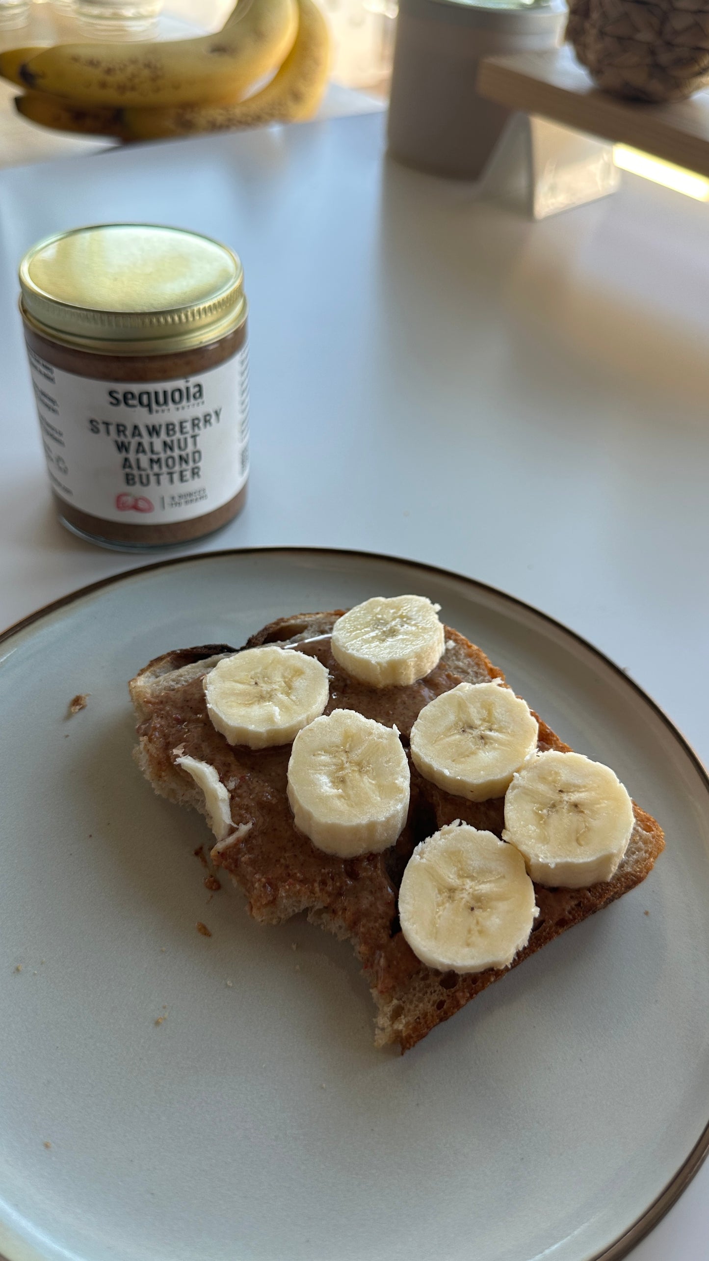 Delight in our unique strawberry walnut butter, a delicious blend of almonds, organic walnuts, organic maple sugar, and real strawberries, with a hint of pure vanilla extract and Celtic sea salt. Perfect for spreading on toast, banana, stirring into oatmeal, or enjoying straight from the jar. Order now from Sequoia Nut Butter.